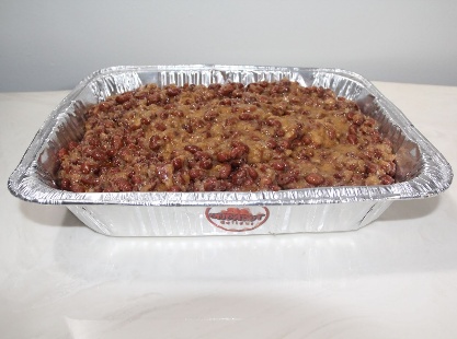 Catering tray of Haricot beans