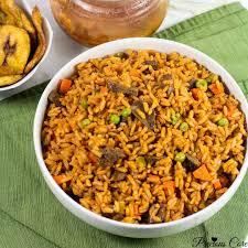 A bowl of Jollof rice