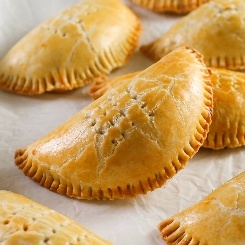 Close-up of UndaPot beef and fish patties