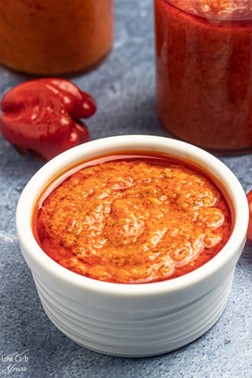 House pepper sauce in a bowl
